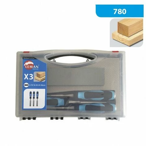 Leman - Coffret 3 Ciseaux à Bois / Manche Bi-Matiere L.12/26/40mm + Pierre 4 Leman - Coffret 3 Ciseaux à Bois / Manche Bi-Matiere L.12/26/40mm + Pierre – Image 2