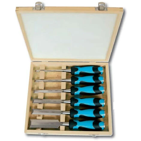 Leman - Coffret 6 Ciseaux à Bois / Manche Bi-Matiere L.6/10/16/20/24/30mm 3 Leman - Coffret 6 Ciseaux à Bois / Manche Bi-Matiere L.6/10/16/20/24/30mm