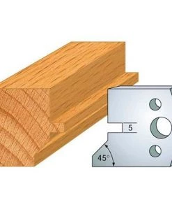 Jeu De 2 Contre-fers Profilés Ht. 40 Mm N°083 Languette Chanfrein - 801.083 - Leman