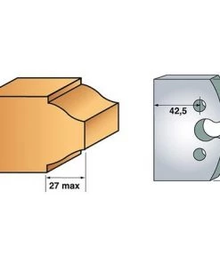 Jeu De 2 Fers Bruts à Profiler N°293 Profondeur 42 Mm - 855.293 - Leman
