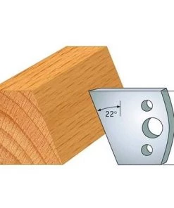 Jeu De 2 Fers Profilés Acier Ht. 40 Mm N°001 Chanfrein 22° - 800.001 - Leman