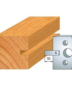 Jeu De 2 Fers Profilés Acier Ht. 40 Mm N°016 Rainure 6 Mm - 800.016 - Leman