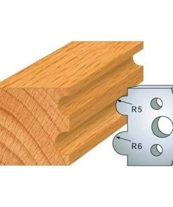 Jeu De 2 Fers Profilés Acier Ht. 40 Mm N°030 Congés 5 Et 6 Mm - 800.030 - Leman