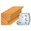 Jeu De 2 Fers Profilés Acier Ht. 40 Mm N°054 Gorge Et Congé - 800.054 - Leman