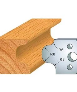 Jeu De 2 Fers Profilés Acier Ht. 40 Mm N°056 Gueule De Loup - 800.056 - Leman