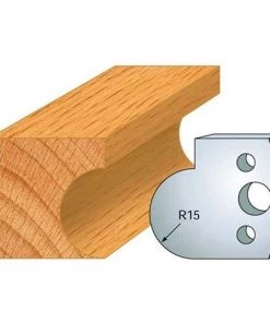 Jeu De 2 Fers Profilés Acier Ht. 40 Mm N°065 Gorge 15 Mm - 800.065 - Leman