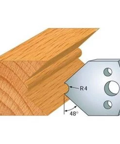 Jeu De 2 Fers Profilés Acier Ht. 40 Mm N°080 Mouchette Et Chanfrein - 800.080 - Leman