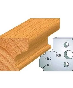 Jeu De 2 Fers Profilés Acier Ht. 40 Mm N°082 1/4 De Rond à Gorge - 800.082 - Leman