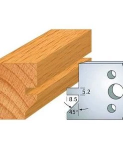 Jeu De 2 Fers Profilés Acier Ht. 40 Mm N°084 Rainure Chanfrein - 800.084 - Leman