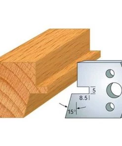 Jeu De 2 Fers Profilés Acier Ht. 40 Mm N°085 Languette Chanfrein - 800.085 - Leman