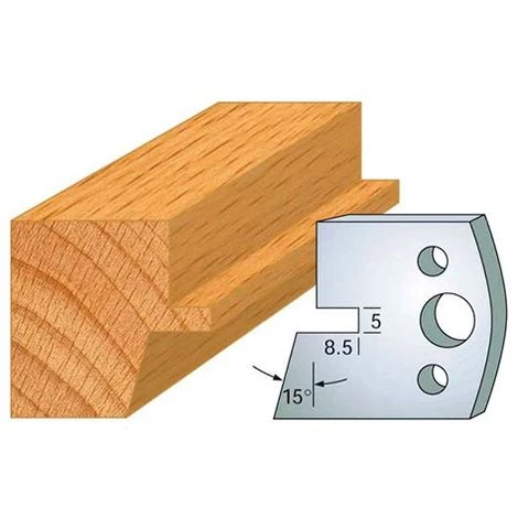 Jeu De 2 Fers Profilés Acier Ht. 40 Mm N°085 Languette Chanfrein - 800.085 - Leman 3 Jeu De 2 Fers Profilés Acier Ht. 40 Mm N°085 Languette Chanfrein - 800.085 - Leman