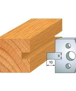 Jeu De 2 Fers Profilés Acier Ht. 40 Mm N°094 Rainure 8 Mm - 800.094 - Leman