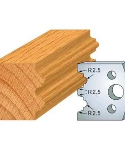 Jeu De 2 Fers Profilés Acier Ht. 40 Mm N°108 Double Astragale - 800.108 - Leman