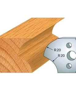 Jeu De 2 Fers Profilés Acier Ht. 40 Mm N°120 Rayon De 20 Mm - 800.120 - Leman