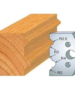 Jeu De 2 Fers Profilés Acier Ht. 50 Mm N°211 Double Astragale 5 Et 8 Mm - 855.211 - Leman