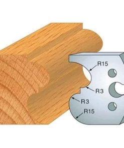 Jeu De 2 Fers Profilés Acier Ht. 50 Mm N°216 Bec De Corbin Et Scotie - 855.216 - Leman