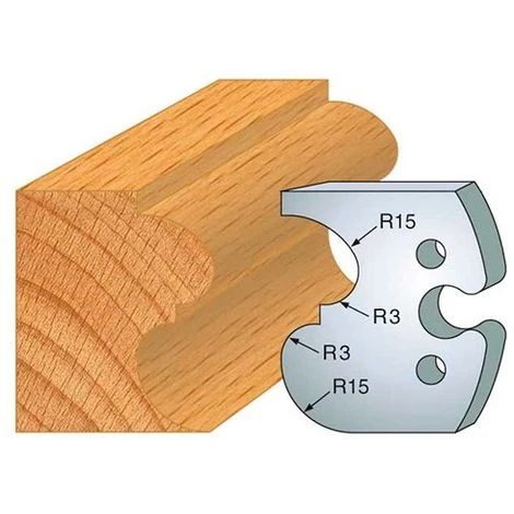 Jeu De 2 Fers Profilés Acier Ht. 50 Mm N°216 Bec De Corbin Et Scotie - 855.216 - Leman 3 Jeu De 2 Fers Profilés Acier Ht. 50 Mm N°216 Bec De Corbin Et Scotie - 855.216 - Leman