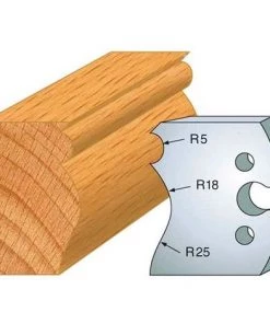 Jeu De 2 Fers Profilés Acier Ht. 50 Mm N°222 Grain D'orge Et Moulure - 855.222 - Leman