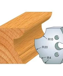 Jeu De 2 Fers Profilés Acier Ht. 50 Mm N°223 Congé Et Grande Doucine - 855.223 - Leman