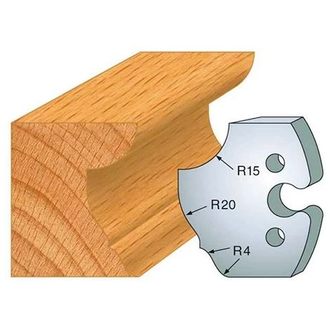 Jeu De 2 Fers Profilés Acier Ht. 50 Mm N°223 Congé Et Grande Doucine - 855.223 - Leman 3 Jeu De 2 Fers Profilés Acier Ht. 50 Mm N°223 Congé Et Grande Doucine - 855.223 - Leman