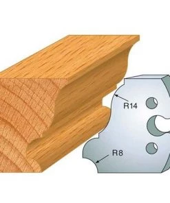 Jeu De 2 Fers Profilés Acier Ht. 50 Mm N°235 Grande Doucine à Congé Symétrique à Congé 1/4 De Rond - 855.235 - Leman