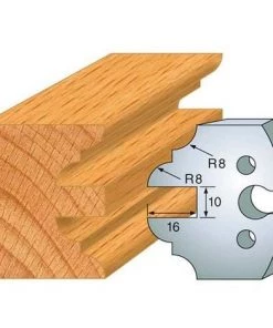 Jeu De 2 Fers Profilés Acier Ht. 50 Mm N°250 Contre-profil Double Parement - 855.250 - Leman