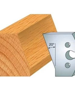 Jeu De 2 Fers Profilés Acier Ht. 50 Mm N°259 Chanfrein 20° - 855.259 - Leman