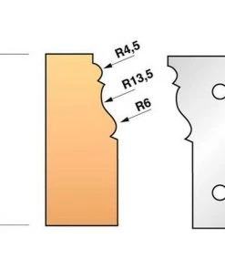 Leman - Jeu De 2 Fers Profilés N°301 Pour Porte-outils Ht.90 Mm