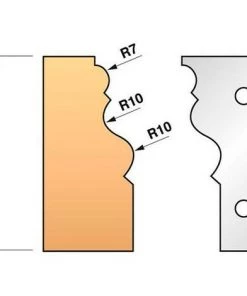 Leman - Jeu De 2 Fers Profilés N°302 Pour Porte-outils Ht.90 Mm