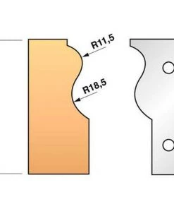 Leman - Jeu De 2 Fers Profilés N°303 Pour Porte-outils Ht.90 Mm