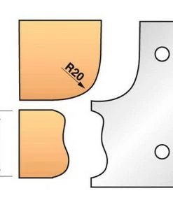 Leman - Jeu De 2 Fers Profilés N°323 Pour Porte-outils Ht.90 Mm