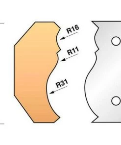 Leman - Jeu De 2 Fers Profilés N°351 Pour Porte-outils Ht.90 Mm