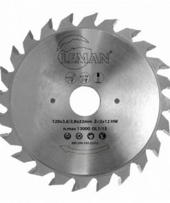 Leman - Lame Carbure Inciseur Conique 80x2.8-3.6x20 Z=12 Plate / Panneaux