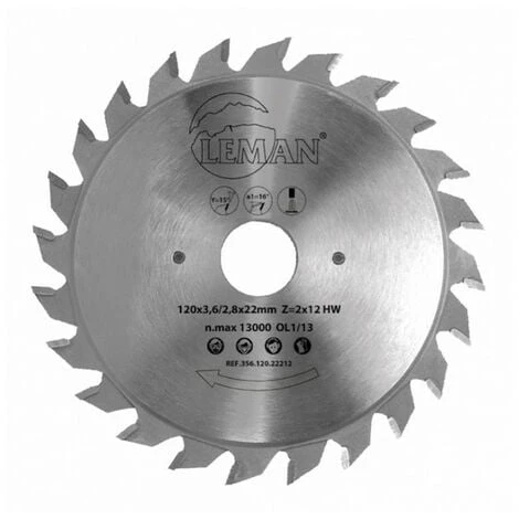 Leman - Lame Carbure Inciseur Conique 100x20 Mm 18 Dents 3 Leman - Lame Carbure Inciseur Conique 100x20 Mm 18 Dents