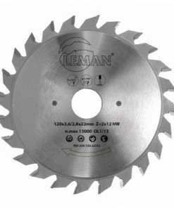 Leman - Lame Carbure Inciseur Conique 125x20 Mm 24 Dents