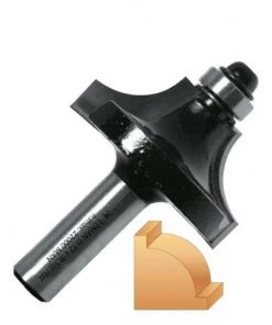 Leman - Mèche 1/4 De Rond Avec Plat + Guide D.44x16 Mm Queue 8 Mm