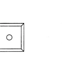Lot De 10 Plaquettes Réversibles Au Carbure KO5 12x12x1,5 Mm 4 Coupes Pour Bois - 0012.1215.00 - Leman