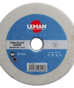 Meule Vitrifiée Blanche à Eau D. 150 X Al. 32 X Ep. 20 Mm Gr. 60 - 15016 - Leman - Blanc - Blanc