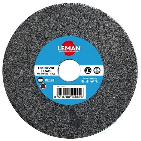 Meule Vitrifiée Grise à Sec D. 150 X Al. 32 X Ep. 25 Mm Gr. 60 - 15506 - Leman - Gris - Gris 3 Meule Vitrifiée Grise à Sec D. 150 X Al. 32 X Ep. 25 Mm Gr. 60 - 15506 - Leman - Gris - Gris