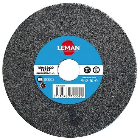 Meule Vitrifiée Grise à Sec D. 200 X Al. 32 X Ep. 25 Mm Gr. 24 - 22502 - Leman - Gris - Gris 3 Meule Vitrifiée Grise à Sec D. 200 X Al. 32 X Ep. 25 Mm Gr. 24 - 22502 - Leman - Gris - Gris