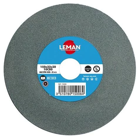 Meule Vitrifiée Verte Carbure HM à Sec D. 150 X Al. 32 X Ep. 20 Mm Gr. 80 - 15028 - Leman - Vert - Vert 3 Meule Vitrifiée Verte Carbure HM à Sec D. 150 X Al. 32 X Ep. 20 Mm Gr. 80 - 15028 - Leman - Vert - Vert