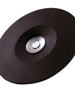 Plateau Caoutchouc Sur Tige Pour Disque Fibre - D. 115 Mm X Q. 6 Mm - 118.06 - Leman