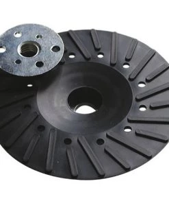 Plateau Caoutchouc Ventilé écrou M14 Pour Disque Fibre - D. 115 Mm - 117.06 - Leman