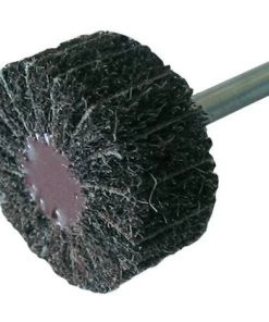 Roue De Finition Sur Tige Mixte Pour Décapage Doux Bois D. 40 Mm - Q. 6 X 35 Mm - Ep. 20 Mm - Gr. 60 - 380.01 - Leman