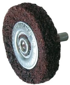 LEMAN Roue De Finition Sur Tige Pour Décapage Doux Bois Et Métaux D. 80 Mm - Q. 6 X 40 Mm - Ep. 40 Mm - Gr. 60 - 370.02 - Lem