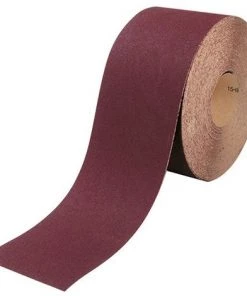 Rouleau Papier Corindon Brun 120 Mm X 25 M Gr. 150 Pour Bois Et Métal - 8212015 - Leman