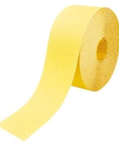 Rouleau Papier Corindon Jaune 115 Mm X 25 M Gr. 120 Pour Bois - 11625.120 - Leman