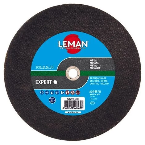 10 Disques à Tronçonner Rail De Chemin De Fer, Fonte à Moyeu Plat - D. 300 X Al. 20 X Ep. 3,5 Mm - 1104301 - Leman 3 10 Disques à Tronçonner Rail De Chemin De Fer, Fonte à Moyeu Plat - D. 300 X Al. 20 X Ep. 3,5 Mm - 1104301 - Leman