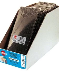 15 Lots De 8 Patins à Maille Fixation Par Pince Semi Vrac - 93 X 230 Mm Gr. 120 - 8 Trous Pour Bois - 93230.81 - Leman