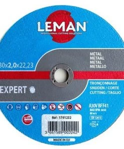 25 Disques à Tronçonner Inox à Moyeu Déporté - D. 230 X Al. 22,23 X Ep. 2,5 Mm - 1702233 - Leman